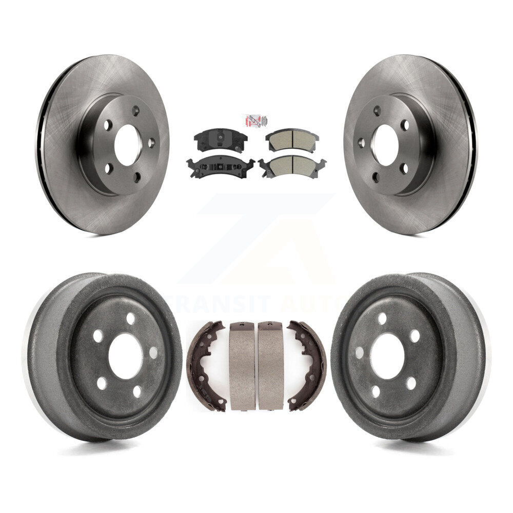 Rotors de frein avant et arrière, Kit de tambour à plaquettes semi-métalliques pour Pontiac Sunfire Chevrole