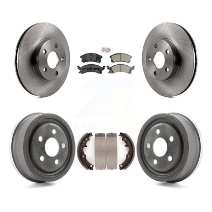 Rotors de frein avant et arrière, Kit de tambour à plaquettes semi-métalliques pour Pontiac Sunfire Chevrole