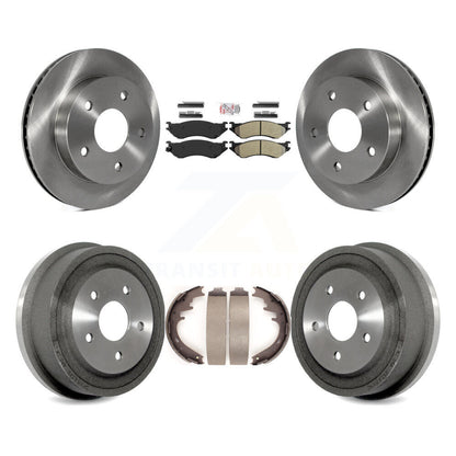 Kit de plaquettes et de tambour semi-métalliques pour Rotor de frein avant et arrière, pour Dodge Ram 1500 RW 00-01