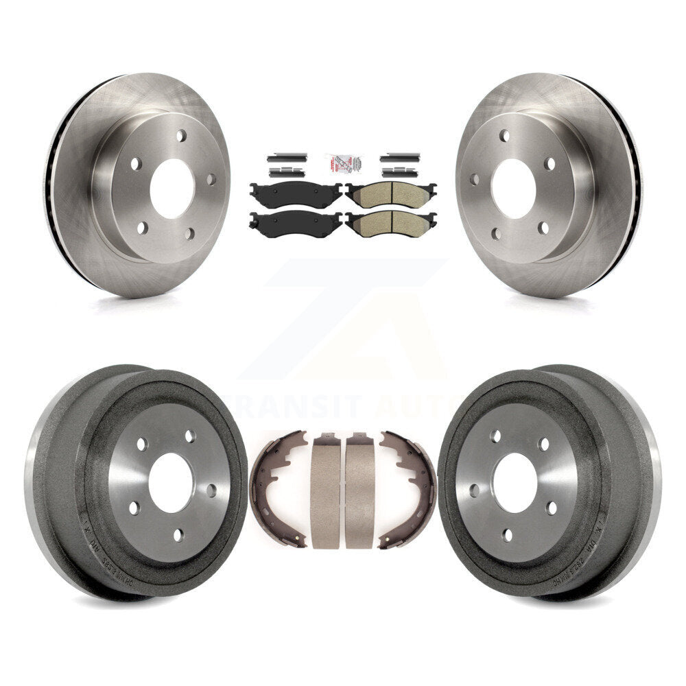 Kit de plaquettes et de tambour semi-métalliques pour Rotor de frein avant et arrière, pour Dodge Ram 1500 4W 00-01