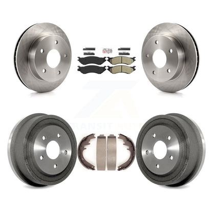 Kit de plaquettes et de tambour semi-métalliques pour Rotor de frein avant et arrière, pour Dodge Ram 1500 4W 00-01