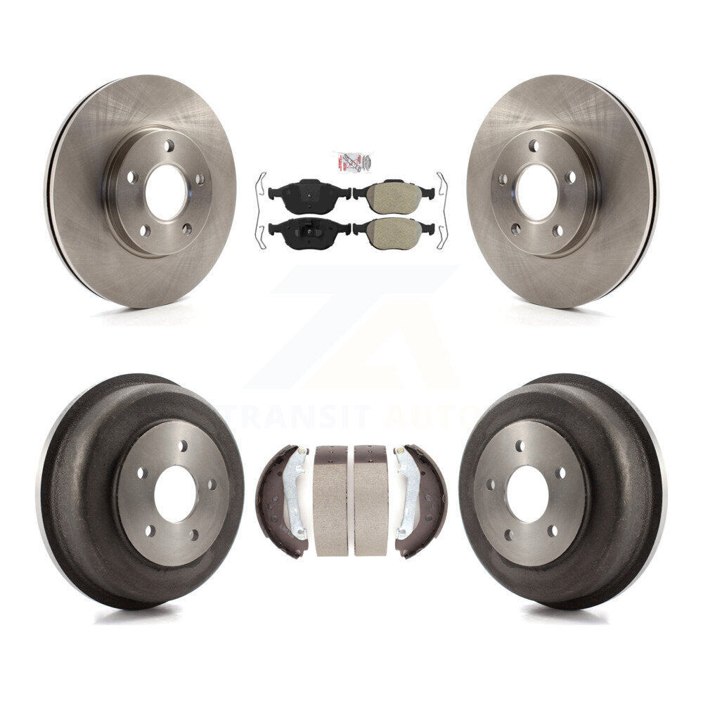 Kit de tambour à plaquettes semi-métalliques pour Rotor de frein avant et arrière, pour Ford Transit Connect 10-13