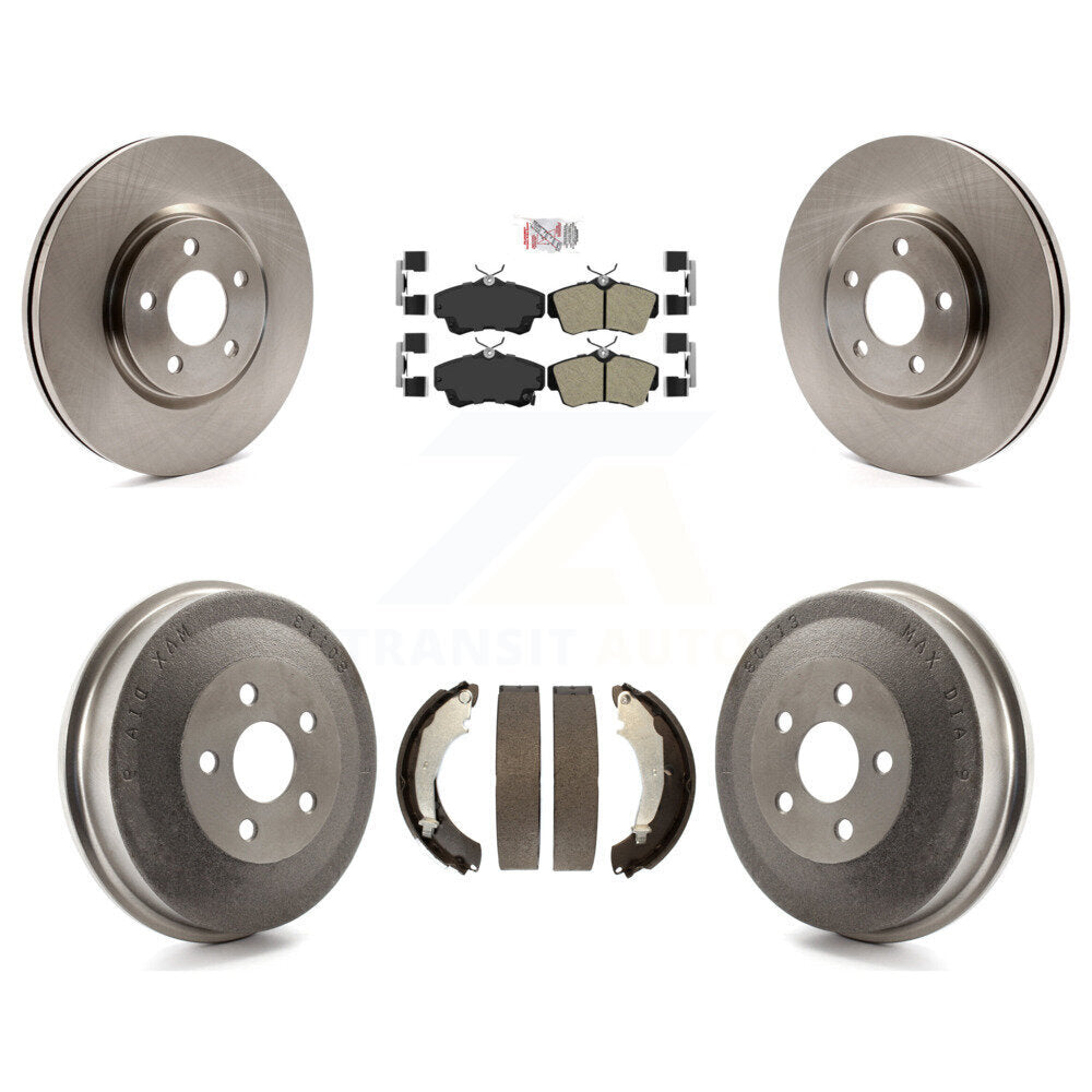 Rotor de frein à disque avant et arrière, Kit de tampons et de tambour semi-métalliques pour Chrysler PT Cruise