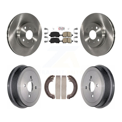 Kit de plaquettes et de tambour en céramique, Rotor de frein avant et arrière, pour Toyota Corolla 2002 à partir de 04 0