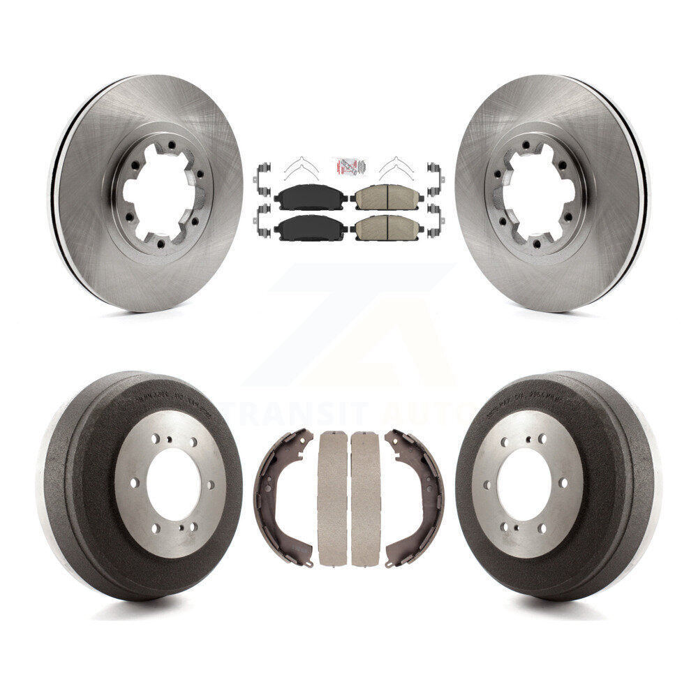 Kit de plaquettes et de tambour en céramique, Rotor de frein avant et arrière, pour Nissan Pathfinder INFINITI QX