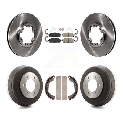 Kit de plaquettes et de tambour en céramique, Rotor de frein avant et arrière, pour Nissan Pathfinder INFINITI QX
