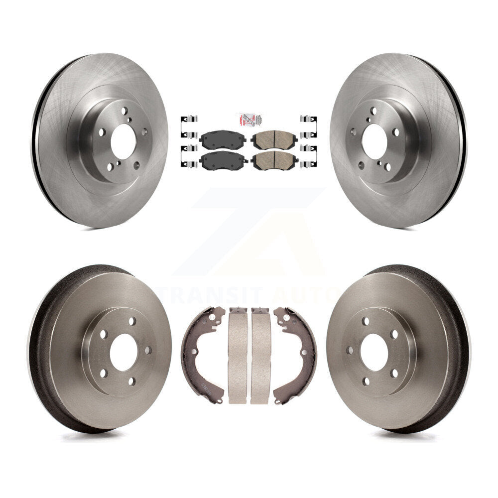 Kit de plaquettes et de tambour en céramique, Rotor de frein à disque avant et arrière, pour Subaru Forester Imprez