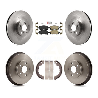 Rotors de frein à disque avant et arrière, plaquettes en céramique et Kit de batterie pour Subaru Impreza WRX