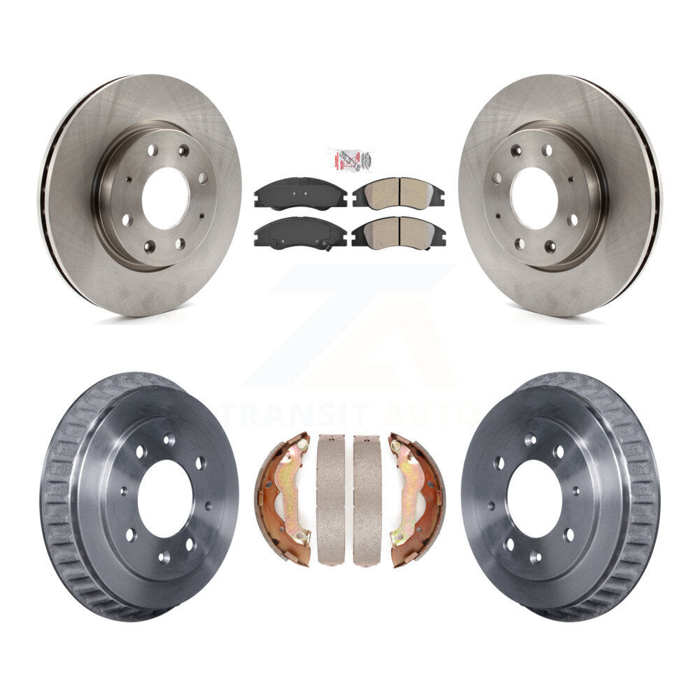 Kit de tambour à plaquettes semi-métalliques, Rotor de frein à disque avant et arrière, pour Kia Spectr 2007 – 2009