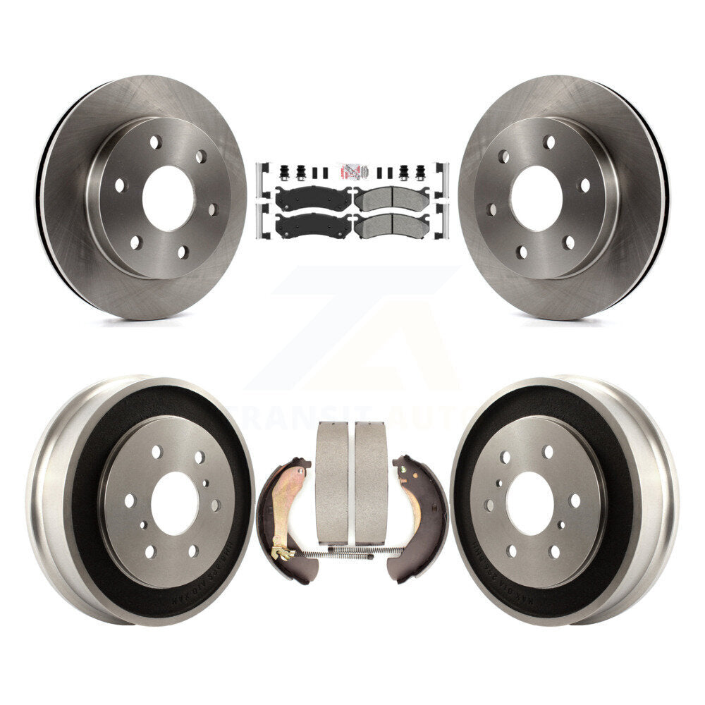 Kit de plaquettes et de tambour semi-métalliques, Rotor de frein avant et arrière, pour Chevrolet Silverado 150