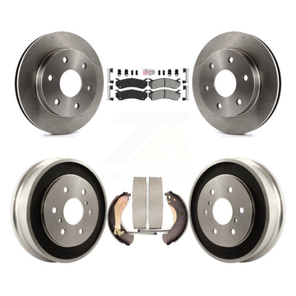 Kit de plaquettes et de tambour semi-métalliques, Rotor de frein avant et arrière, pour Chevrolet Silverado 150