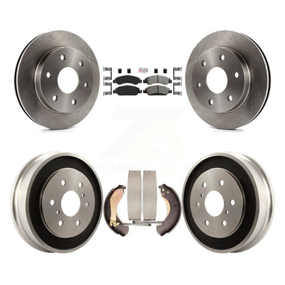 Rotors de frein à disque avant et arrière, plaquettes semi-métalliques et Kit de tambour pour GMC Sierra 150