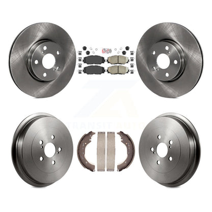 Rotors de frein à disque avant et arrière, plaquettes en céramique et Kit de batterie pour Toyota Corolla