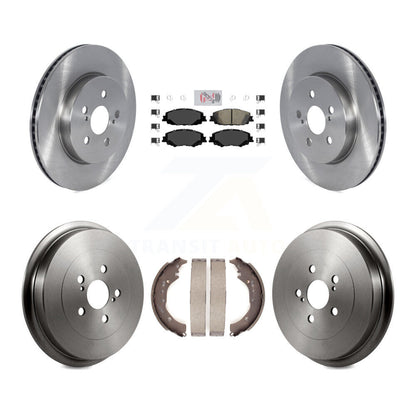 Rotors de frein à disque avant et arrière, tampons en céramique et Kit de tambour pour Toyota Corolla 2019 2.0