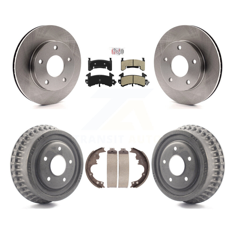 Kit de tambour à plaquettes semi-métalliques, Rotor de frein à disque avant et arrière, pour Chevrolet S10 GMC S1