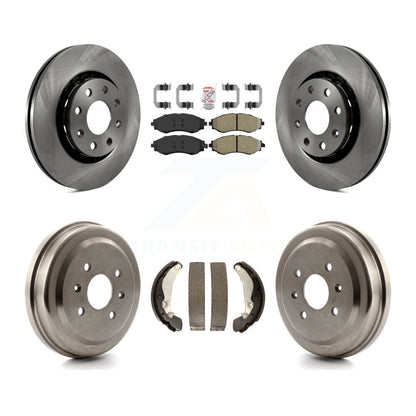 Rotors de frein avant et arrière, Kit de tambour à plaquettes semi-métalliques pour Chevrolet Aveo Pontiac G