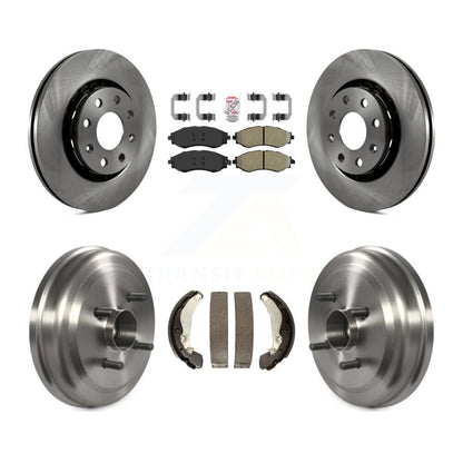 Rotors de frein avant et arrière, Kit de tambour à plaquettes semi-métalliques pour Chevrolet Aveo Pontiac G