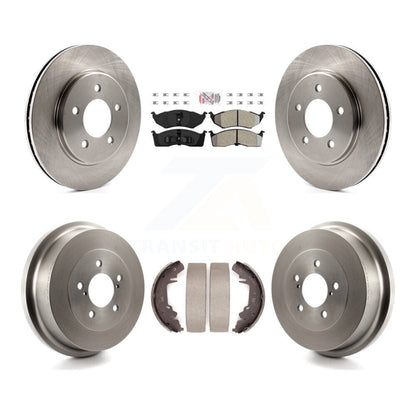 Kit de tambour à plaquettes semi-métalliques, Rotor de frein avant et arrière, pour Dodge Caravan Grand Town