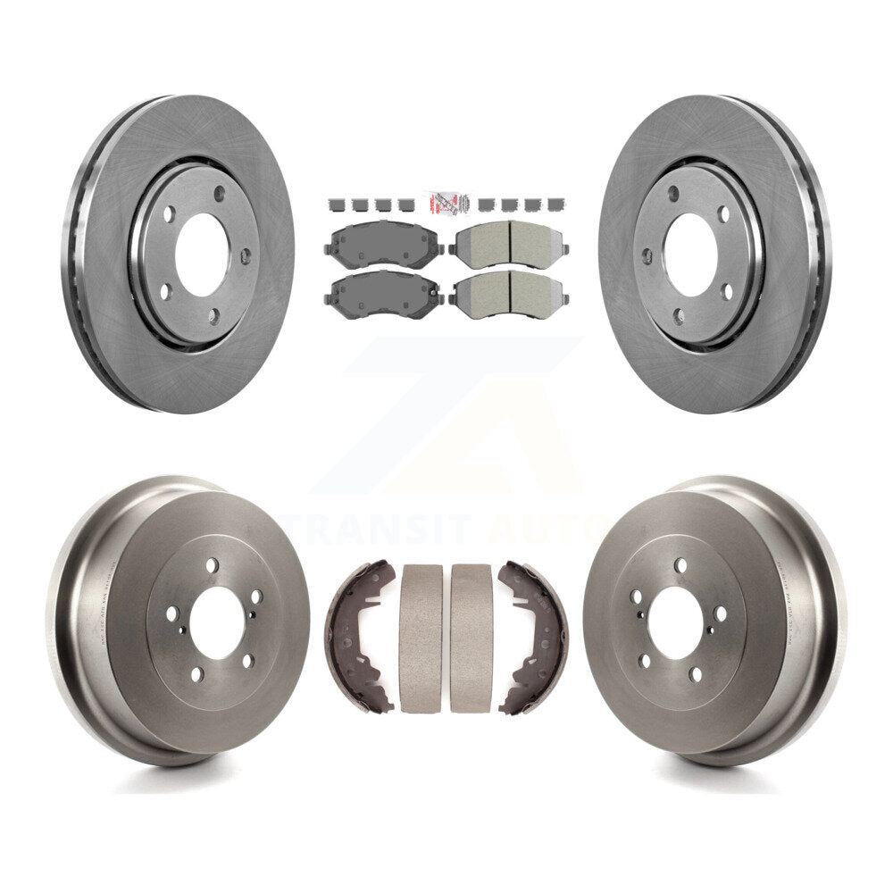 Kit de tambour à plaquettes semi-métalliques, Rotor de frein avant et arrière, pour Dodge Caravan Grand Town