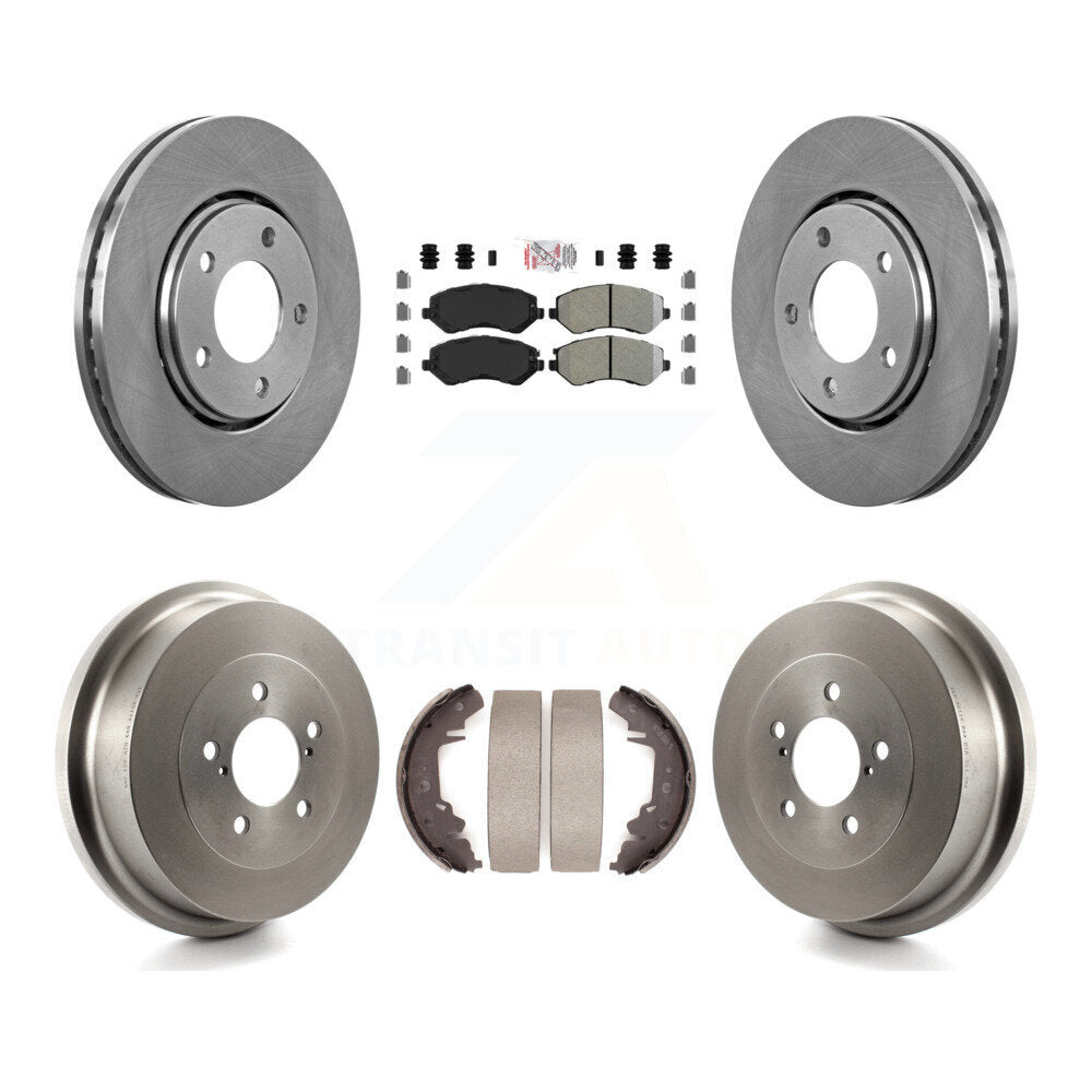 Kit de tambour à plaquettes semi-métalliques, Rotor de frein avant et arrière, pour Dodge Caravan Grand Town