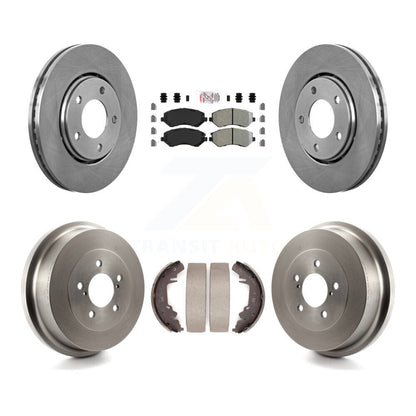 Kit de tambour à plaquettes semi-métalliques, Rotor de frein avant et arrière, pour Dodge Caravan Grand Town