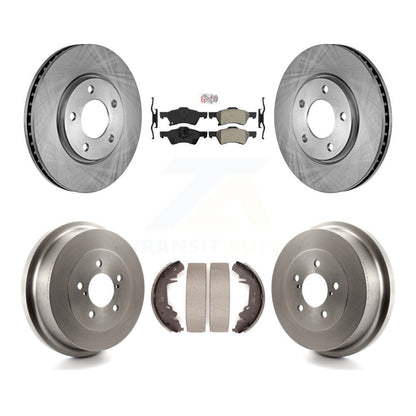 Kit de tambour à plaquettes semi-métalliques, Rotor de frein avant et arrière, pour Dodge Caravan Grand Town