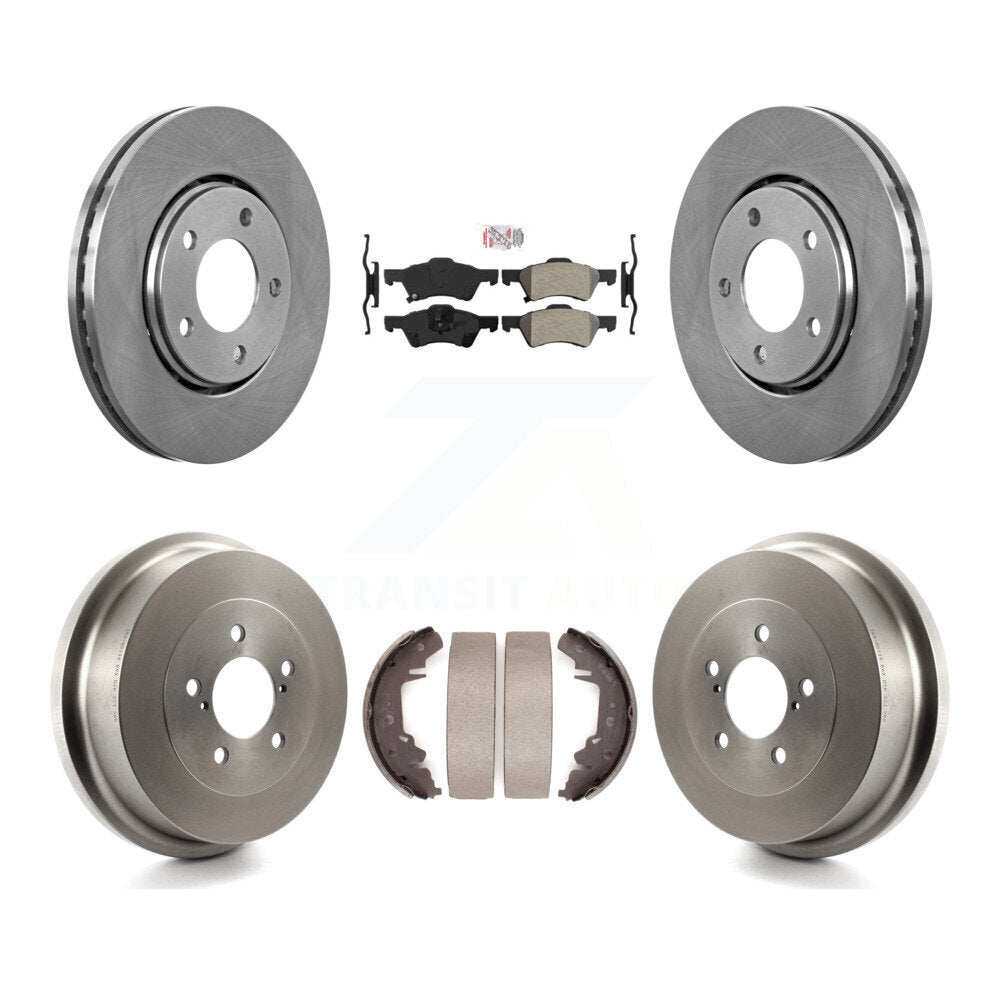 Kit de plaquettes et de tambour semi-métalliques, Rotor de frein avant et arrière, pour Dodge caravane Chrysler