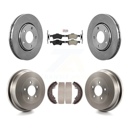 Kit de plaquettes et de tambour semi-métalliques, Rotor de frein avant et arrière, pour Dodge caravane Chrysler