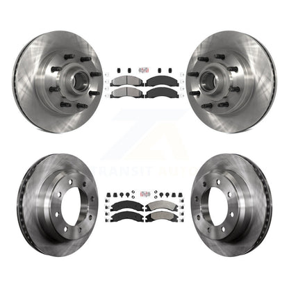 Kit de moyeu de Rotor de frein à plaquettes semi-métalliques avant et arrière, pour Ford E-350 Super Duty E-25