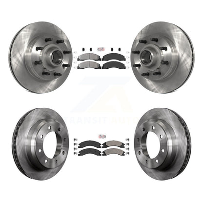 Kit de moyeu de Rotor de frein à plaquettes semi-métalliques avant et arrière, pour Ford E-350 Super Duty E-25