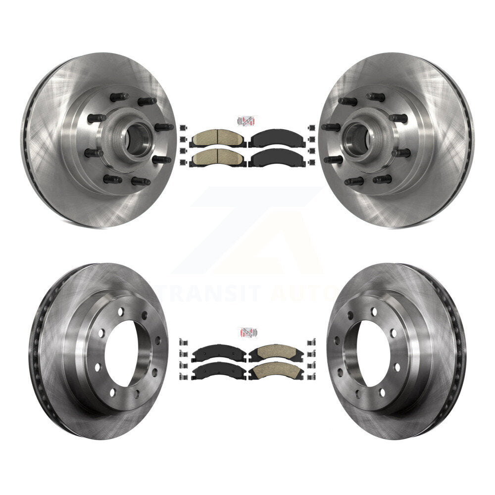 Kit de moyeu de Rotor de frein à plaquettes en céramique avant et arrière, pour Ford E-350 Super Duty E-250 E-15