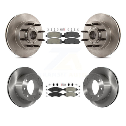 Kit de Rotor de frein à plaquettes semi-métalliques avant et arrière, pour Ford F-350 Super Duty F-250 RW
