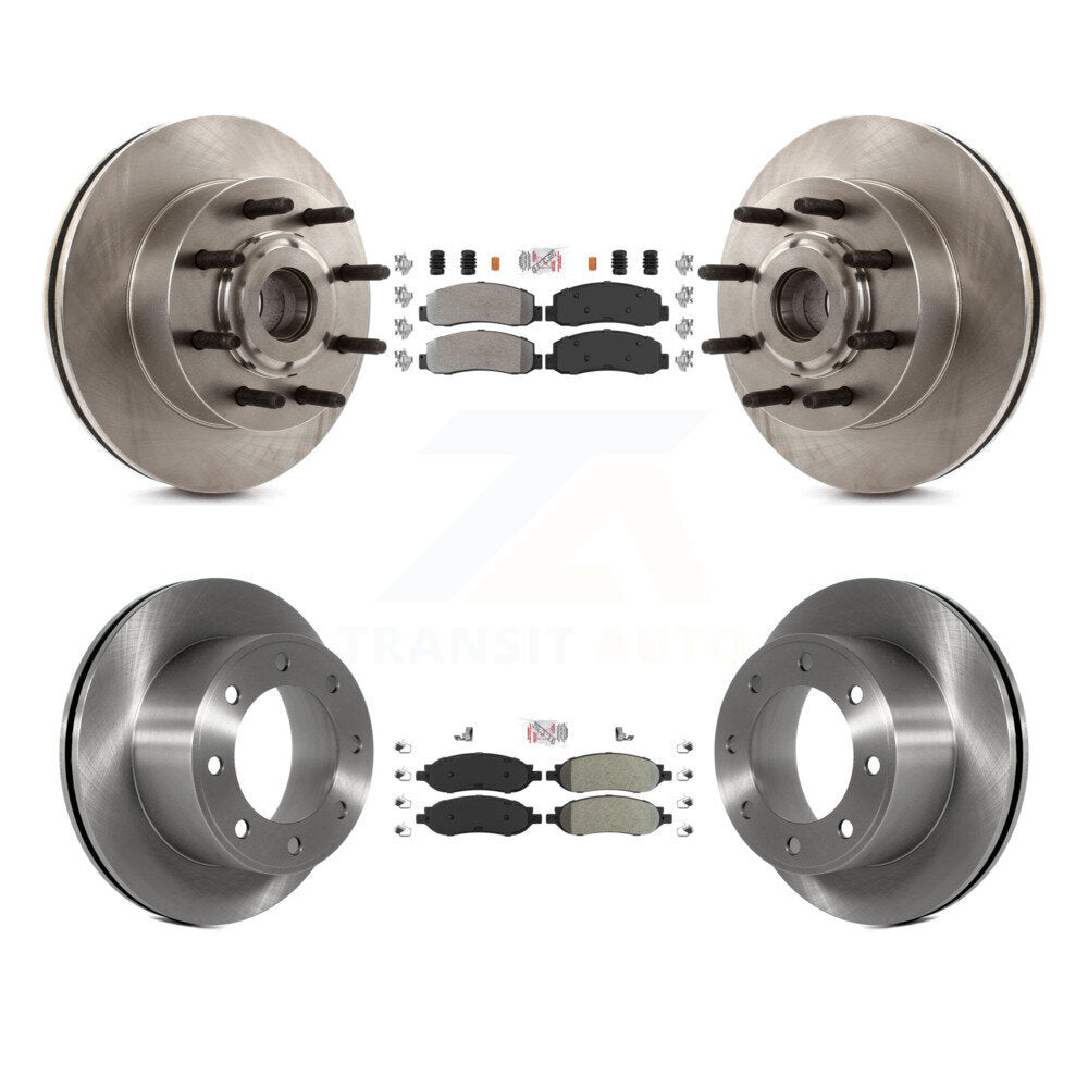 Kit de Rotor de frein à plaquettes semi-métalliques avant et arrière, pour Ford F-350 Super Duty F-250 RW