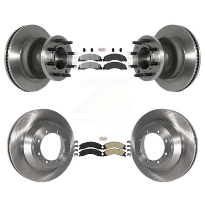 Kit de plaquettes en céramique et Rotor de frein, semi-métalliques, avant et arrière, pour Ford E-450 Super Dut