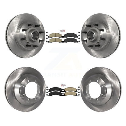 Kit de moyeu de rotors de frein à disque et plaquettes en céramique avant et arrière, pour Ford E-450 Super Duty