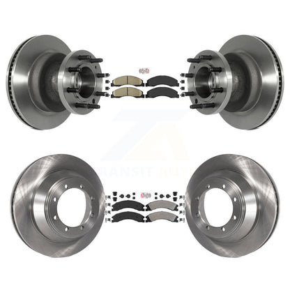 Kit de plaquettes semi-métalliques et de Rotor de frein avant et arrière en céramique, pour Ford E-450 Super Dut
