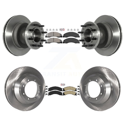 Kit de plaquettes en céramique et Rotor de frein, semi-métalliques, avant et arrière, pour Ford E-450 Super Dut