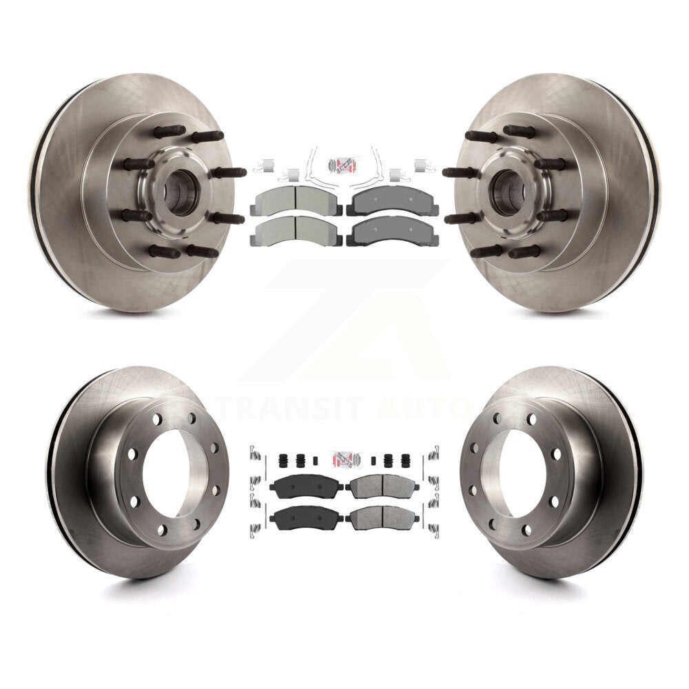 Kit de rotors de frein à disque et plaquettes semi-métalliques avant et arrière pour Ford Excursion RW 2005