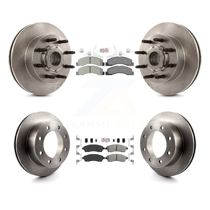 Kit de rotors de frein à disque et plaquettes semi-métalliques avant et arrière pour Ford Excursion RW 2005