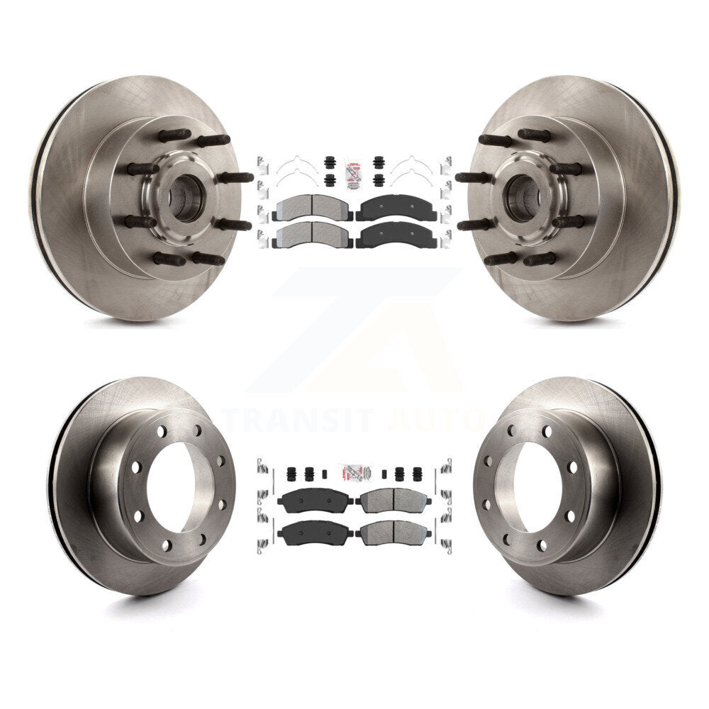 Kit de rotors de frein à disque et plaquettes semi-métalliques avant et arrière pour Ford Excursion RW 2005