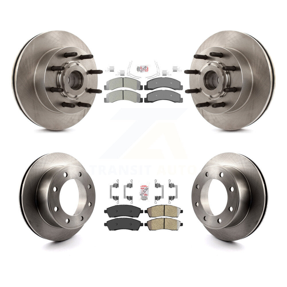 Kit de rotors de frein à disque et plaquettes semi-métalliques avant et arrière pour Ford Excursion RW 2005