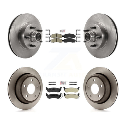 Kit de plaquettes semi-métalliques et de rotor de frein avant et arrière en céramique pour Ford Ranger RW 10-11
