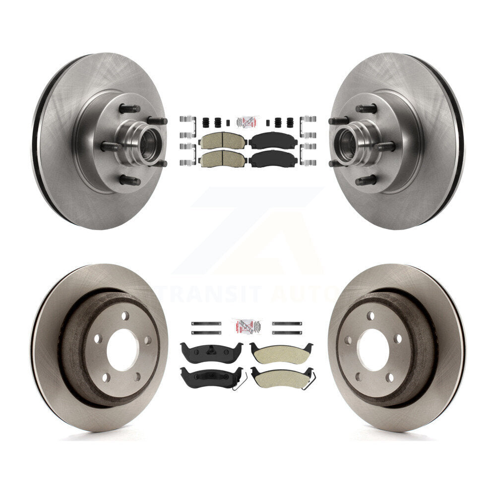 Kit de plaquettes semi-métalliques et de rotor de frein avant et arrière en céramique pour Ford Ranger RW 10-11
