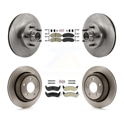 Kit de plaquettes semi-métalliques et de rotor de frein avant et arrière en céramique pour Ford Ranger RW 10-11