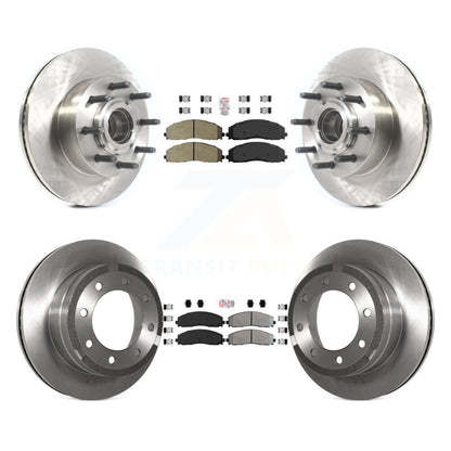 Kit de moyeu de Rotor de frein à plaquettes semi-métalliques avant et arrière, pour Ford F-350 Super Duty F-25