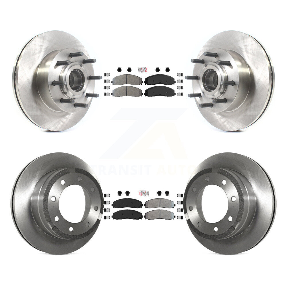 Kit de moyeu de Rotor de frein à plaquettes semi-métalliques avant et arrière, pour Ford F-350 Super Duty F-25