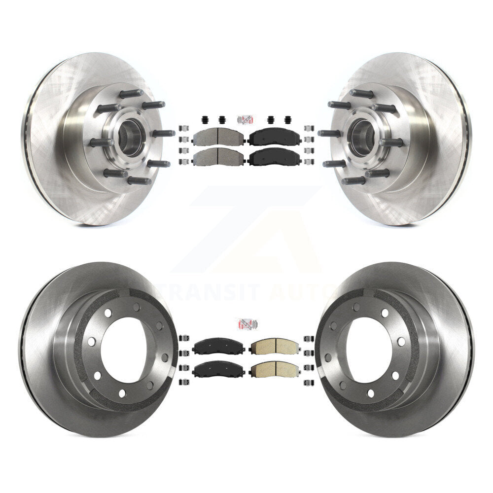 Kit de moyeu de Rotor de frein à plaquettes semi-métalliques avant et arrière, pour Ford F-350 Super Duty F-25