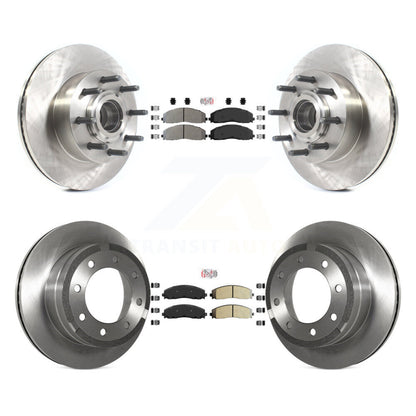 Kit de moyeu de Rotor de frein à plaquettes semi-métalliques avant et arrière, pour Ford F-350 Super Duty F-25