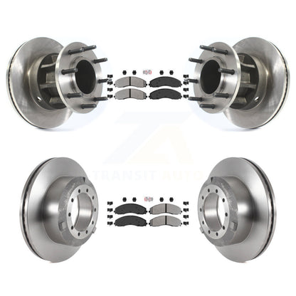 Kit de moyeu de Rotor de frein à plaquettes semi-métalliques avant et arrière, pour Ford F-450 Super Duty F-55