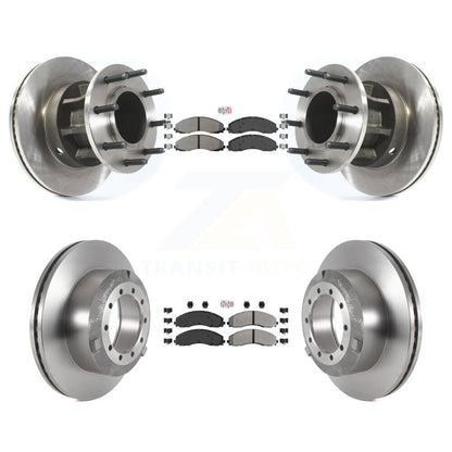 Kit de moyeu de Rotor de frein à plaquettes semi-métalliques avant et arrière, pour Ford F-450 Super Duty F-55